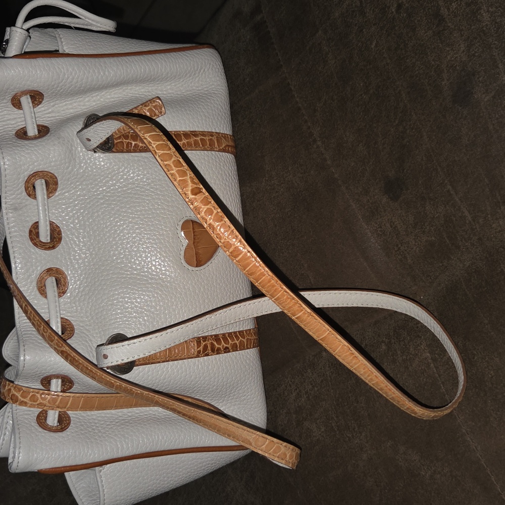 Brigbton  White and Tan Women's Bag